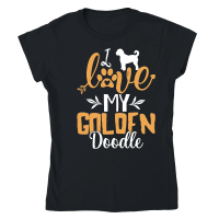 Product I Love My Golden Doodle Quote Classic Womens Crewneck T-shirt