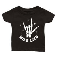 Product I Love My Husband front 2 white Classic Baby Crewneck T-shirt