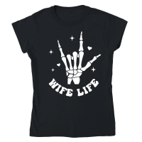 Product I Love My Husband front 2 white Classic Womens Crewneck T-shirt