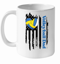 Product Volleyball Dad 01 White Ceramic Mug