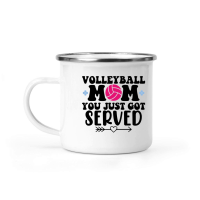 Product Volleyball mom you just got served 01 Camping Mug