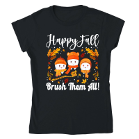Product Thanksgiving   happy fall brush them all Classic Womens Crewneck T-shirt