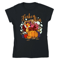 Product Thanksgiving   turkey pumpkin Classic Womens Crewneck T-shirt