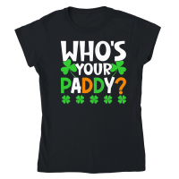 Product Whos St Patricks Day Classic Womens Crewneck T-shirt