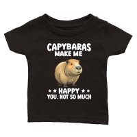 Product Capybara make me happy you not so much Classic Baby Crewneck T-shirt