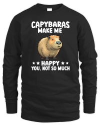 Product Capybara make me happy you not so much Unisex Sweatshirt
