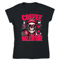 Product Coffee is My Valentine Classic Womens Crewneck T-shirt