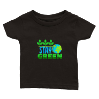 Product Earth Day  Stay Green Classic Baby Crewneck T-shirt