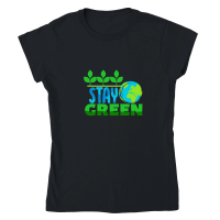 Product Earth Day  Stay Green Classic Womens Crewneck T-shirt