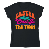 Product Easter Chick In The Town Classic Womens Crewneck T-shirt