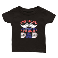 Product fathers day   I'm Glad You're My Dad Classic Baby Crewneck T-shirt