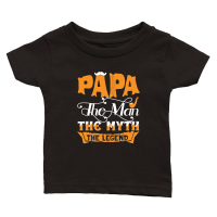 Product Fathers Day   Papa the Man the Myth the Legend Classic Baby Crewneck T-shirt