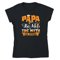 Product Fathers Day   Papa the Man the Myth the Legend Classic Womens Crewneck T-shirt