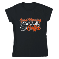 Product good morning with coffee Classic Womens Crewneck T-shirt