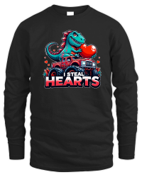 Product I Steal Hearts Dinosaur Valentine Unisex Sweatshirt