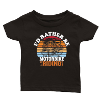 Product I'd Rather Be Motorbike Riding Classic Baby Crewneck T-shirt