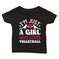 Product I'm Just A Girl Who Loves Volleyball 01 Classic Baby Crewneck T-shirt