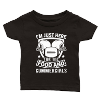 Product I'm just here for the food and Commercials Classic Baby Crewneck T-shirt