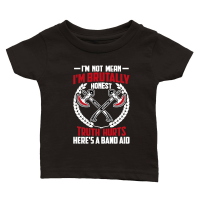 Product im not mean i'm brutally honest truth hurst heres a band aid Classic Baby Crewneck T-shirt