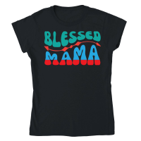 Product Mothers Day   Blessed Mama Classic Womens Crewneck T-shirt