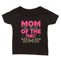 Product Mothers Day   Mom The Heart Of The Family Classic Baby Crewneck T-shirt