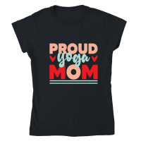 Product MothersMothers Day   Day   Proud Yoga Mom Classic Womens Crewneck T-shirt