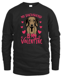 Product My Dachshund is My Valentine Unisex Sweatshirt