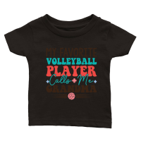 Product My Favorite Volleyball Player Calls Me Grandma 01 Classic Baby Crewneck T-shirt