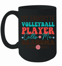 Product My Favorite Volleyball Player Calls Me Grandma 01 Mug