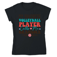 Product My Favorite Volleyball Player Calls Me Grandma 01 Classic Womens Crewneck T-shirt