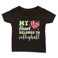 Product My heart belongs to volleyball 01 Classic Baby Crewneck T-shirt