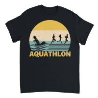 Product Sunset Aquathlon Vintage Retro Unisex T-Shirt