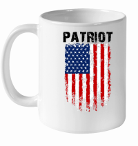 Product Patriot USA Flag White Ceramic Mug