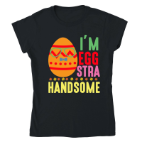 Product I'm Eggstra Handsome Classic Womens Crewneck T-shirt