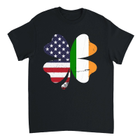Product Irish American Flag Shamrock St. Patricks Day Unisex T-Shirt