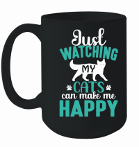 Product just watching my cats can make me happy Mug