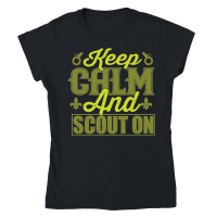 Product Keep Calm and Scout on Classic Womens Crewneck T-shirt