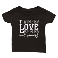Product Love is All You Need Valentines Day Classic Baby Crewneck T-shirt