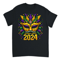 Product Mardi Gras 2024 Mardi Gras Mask Unisex T-Shirt