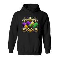 Product Mardi Gras Hearts Mardi Gras Funny Hoodie