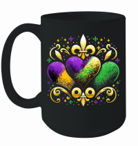 Product Mardi Gras Hearts Mardi Gras Funny Mug
