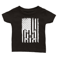 Product Patriot day usa flag with hockey Classic Baby Crewneck T-shirt