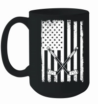 Product Patriot day usa flag with hockey Mug