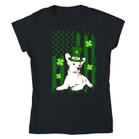 Product Saint Patricks Day American Flag Dogs Lover Shirt Classic Womens Crewneck T-shirt