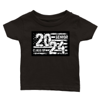 Product Senior Class Of 2023 With USA Flag Classic Baby Crewneck T-shirt