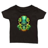 Product Skull Shamrock for St. Patricks Day1 Classic Baby Crewneck T-shirt