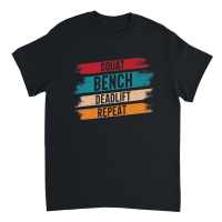 Product Squat Bench Deadlift Repeat Gym Unisex T-Shirt