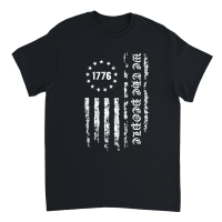 Product We the People 1776 American Flag white Unisex T-Shirt