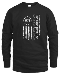 Product We the People 1776 American Flag white Unisex Sweatshirt