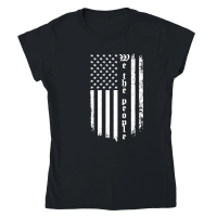 Product We the People Patriotic Flag Classic Womens Crewneck T-shirt